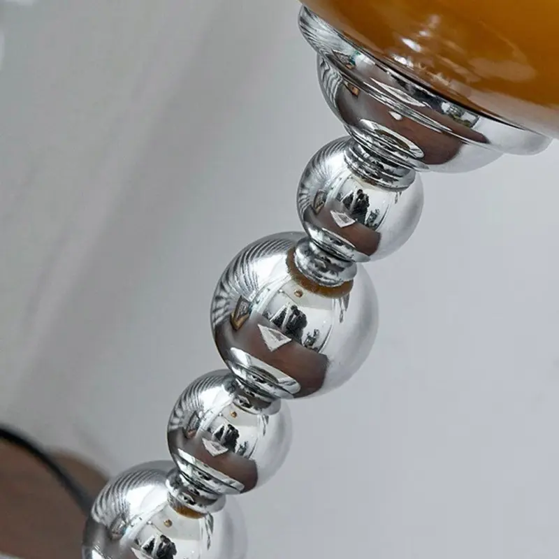 Vintage bauhaus glass table lamp