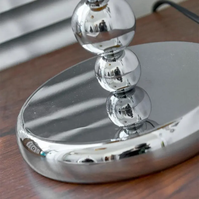 Vintage bauhaus glass table lamp