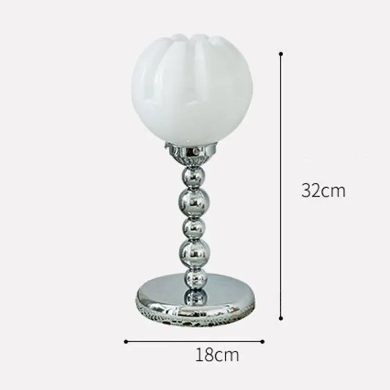 Vintage bauhaus glass table lamp