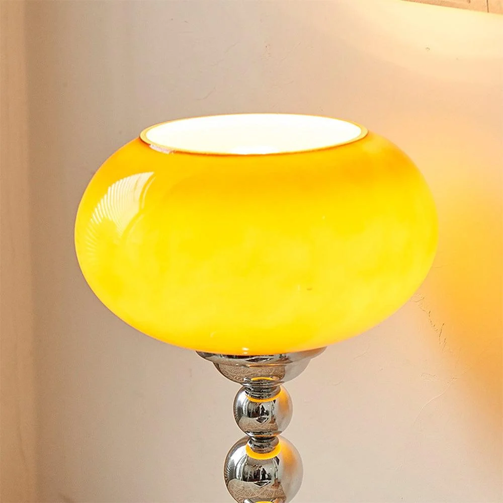 Vintage Bauhaus Glass Table Lamp 5