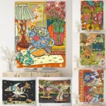 Vintage psychedelic rock hip hop tapestry wall hanging