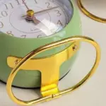 Vintage round analog clock patchandbagel