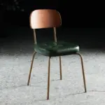 Vintage style ergonomic dining room chair