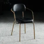 Vintage style ergonomic dining room chair