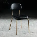 Vintage style ergonomic dining room chair