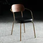 Vintage style ergonomic dining room chair
