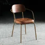 Vintage style ergonomic dining room chair