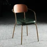 Vintage style ergonomic dining room chair