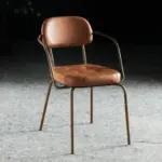 Vintage style ergonomic dining room chair