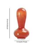 Vintage style stained glass flower vase