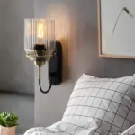 Vintage wandleuchte mit glaslampenschirm vintage wandlampe modern industrial stil xlumina4