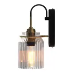 Vintage wandleuchte mit glaslampenschirm vintage wandlampe modern industrial stil xlumina7