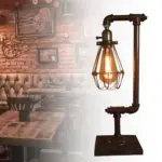 Vintageessence metall tischlampe vintage led tischlampe schwarz messing silber bronze xluminia