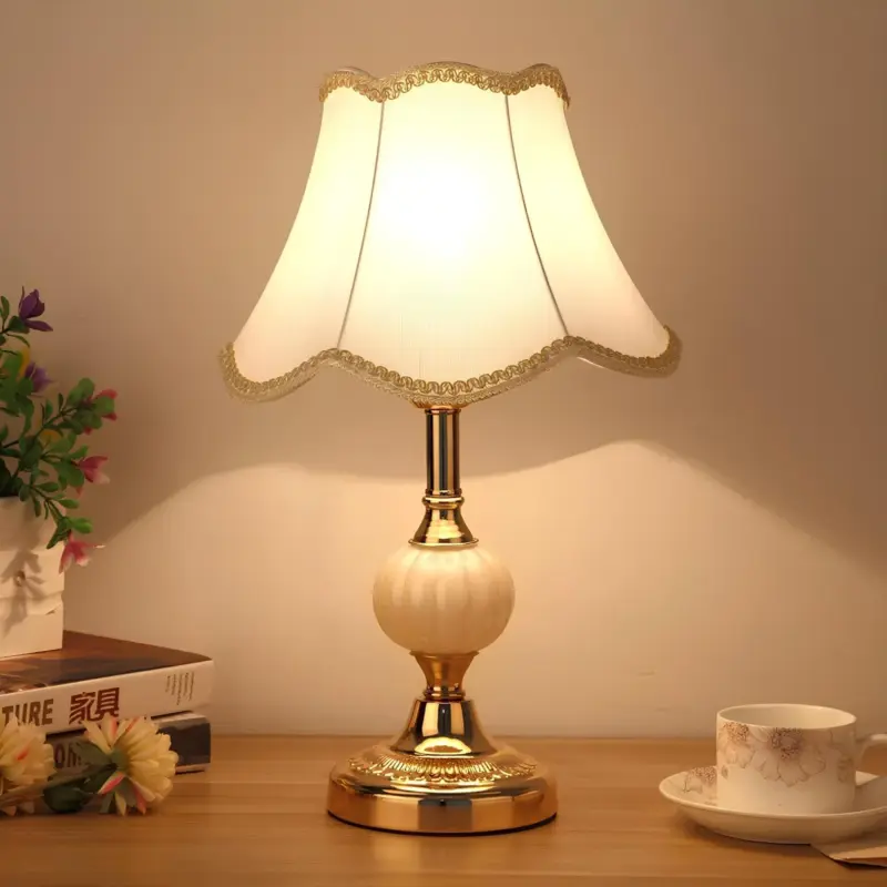 Vintagenordik tischlampe vintage design metall holz lampe wohnzimmer schlafzimmer dekoration xlumina