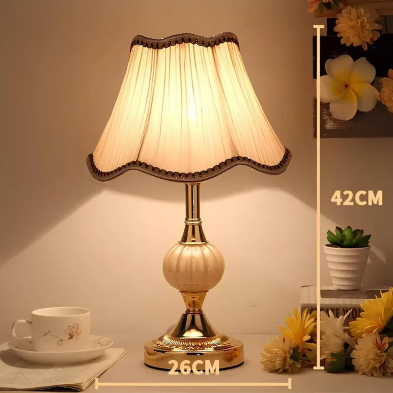 Vintagenordik tischlampe vintage design metall holz lampe wohnzimmer schlafzimmer dekoration xlumina