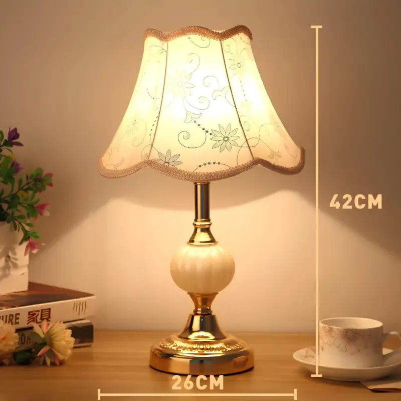 Vintagenordik tischlampe vintage design metall holz lampe wohnzimmer schlafzimmer dekoration xlumina