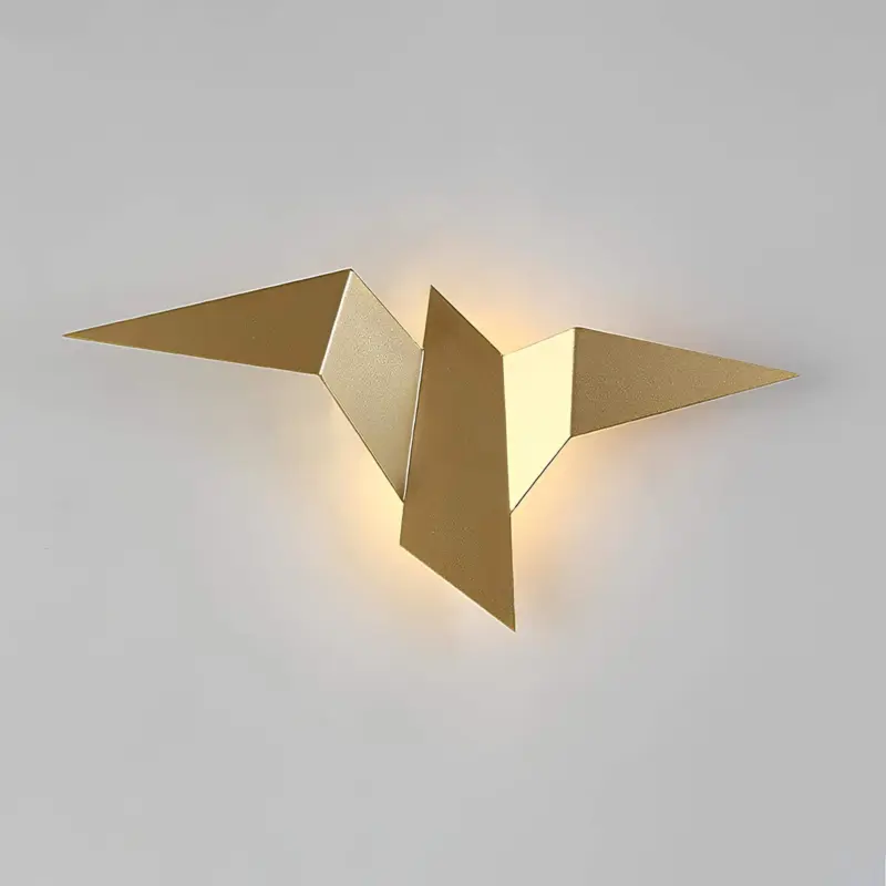 Vogel wandlampe kreatives eisendesign modern e27 leuchtmittel kunstlampe xlumina
