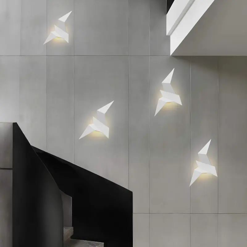 Vogel wandlampe kreatives eisendesign modern e27 leuchtmittel kunstlampe xlumina8