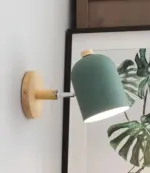 Vydko.com OLO Nordic Wall Wood Hanging Bedside Sconce