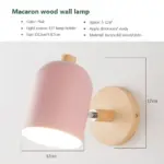 Vydko.com OLO Nordic Wall Wood Hanging Bedside Sconce