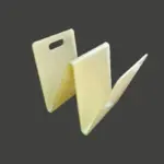 W shape wavey acrylic magazine stand