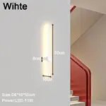 WGboDimbare Indoor Led Wandlampen Wandverlichtingsarmaturen Voor Slaapkamer Woonkamer Zwart Wit Binnenmuur Schans Voor Gang