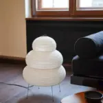 Wabi sabi living room floor rice lamp