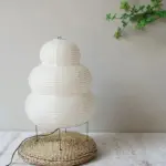 Wabi sabi living room floor rice lamp