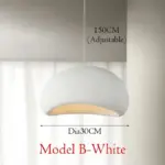 Wabi sabi style hanging pendant light
