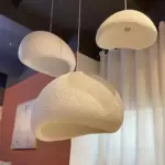 Wabi sabi style hanging pendant light