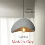 Wabi sabi style hanging pendant light