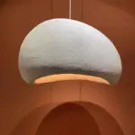 Wabi sabi style hanging pendant light