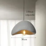 Wabi sabi style hanging pendant light