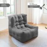 Waffle fabric lazy sofa bean bag chair
