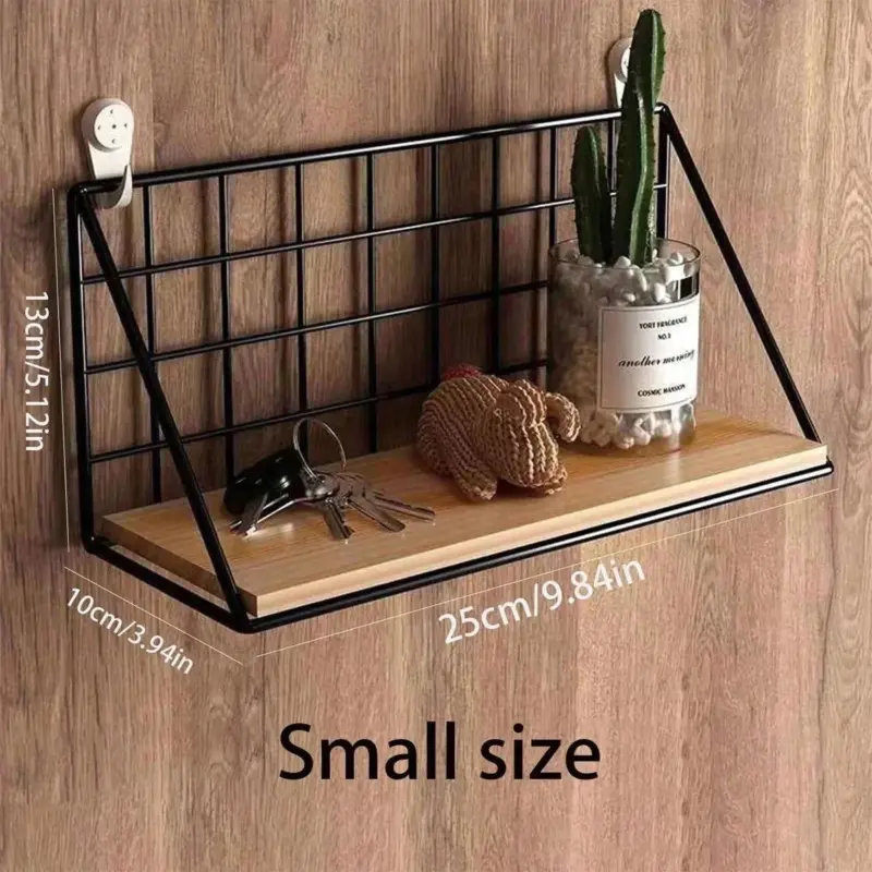 Wall mounted industrial hanging shelf