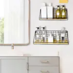 Wall mounted industrial hanging shelf