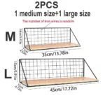 Wall mounted industrial hanging shelf