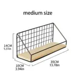 Wall mounted industrial hanging shelf
