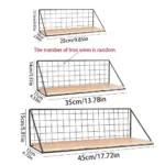Wall mounted industrial hanging shelf