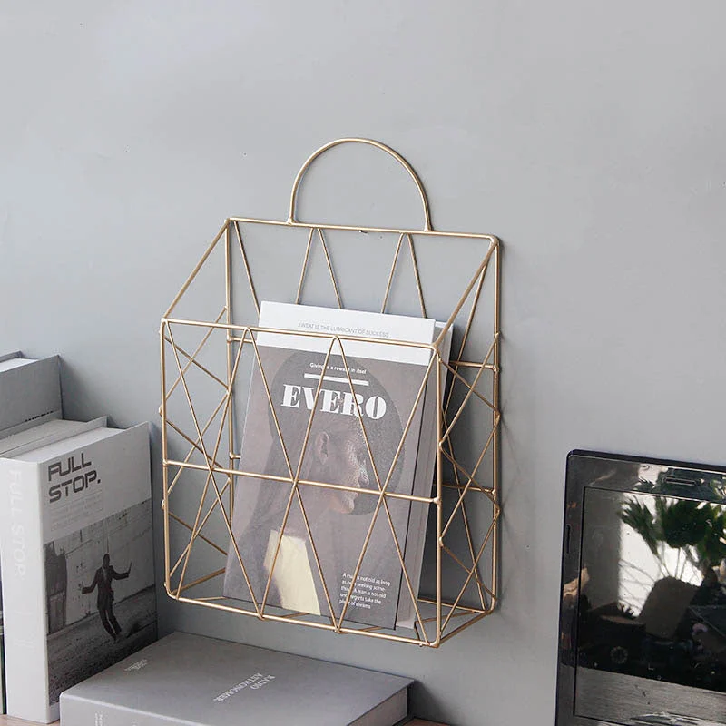 geometric wall file holder organizer