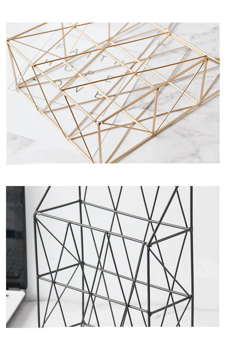 geometric wall file holder organizer