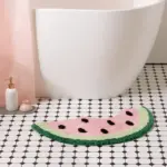 Watermelon bathroom matbath and shower matsliving simply house
