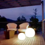 Waterproof patio globe light