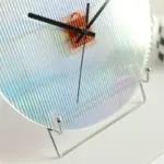 Wave colour gradient silent wall clock