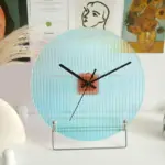 Wave colour gradient silent wall clock