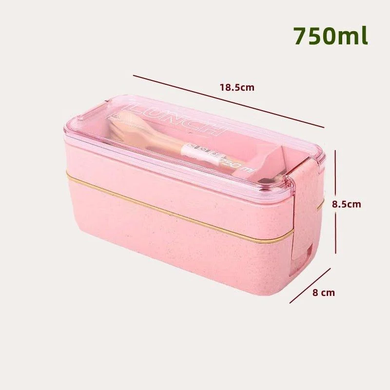 Wheat Straw Plastic Food Storage Containers Lunch Boxes 110978