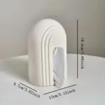 White arch design tissue box
