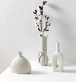 White ceramic vase