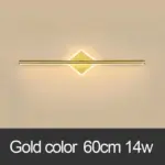 White gold bathroom vanity mirror lamp light