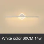 White gold bathroom vanity mirror lamp light